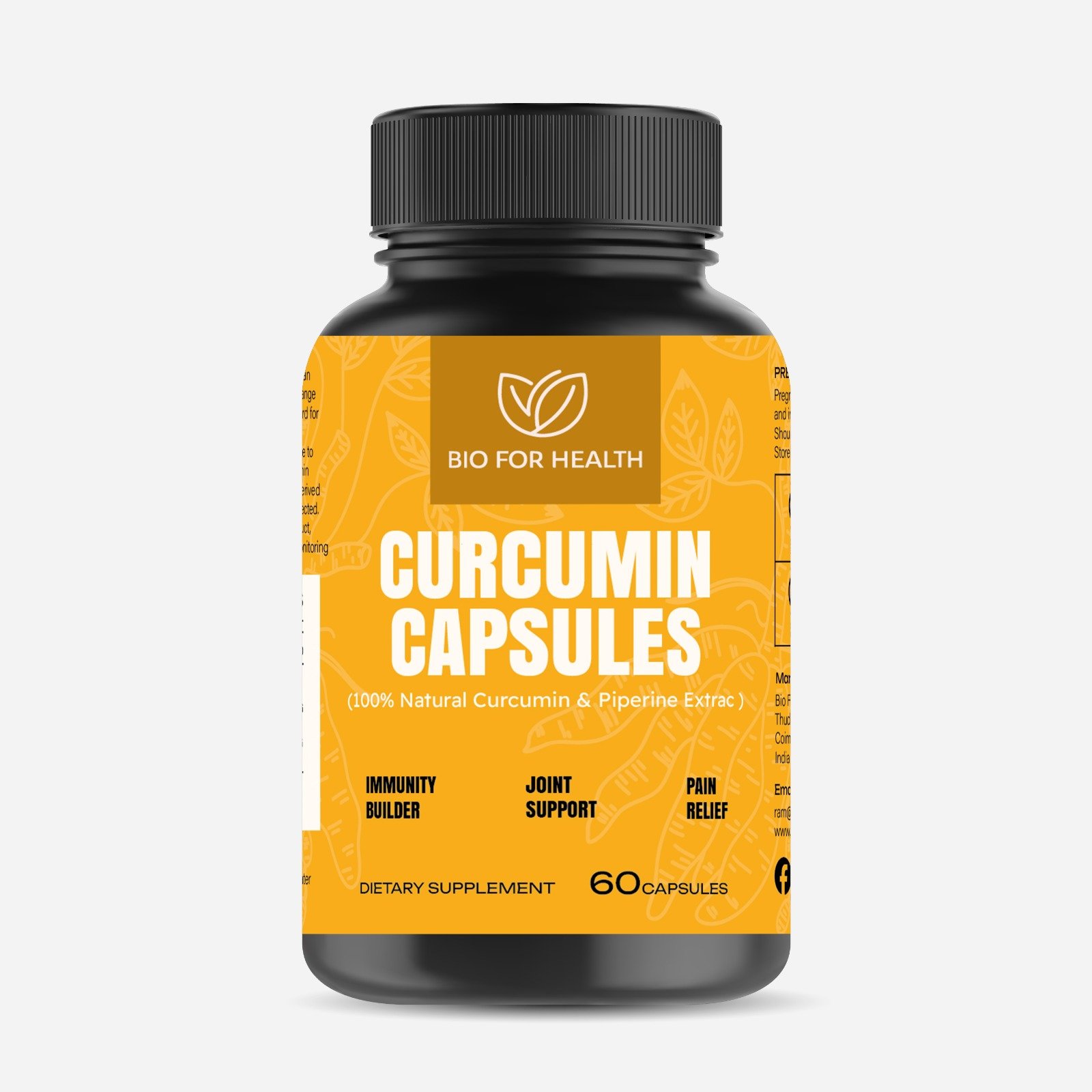 Curcumin with Piperine Extract Capsules
